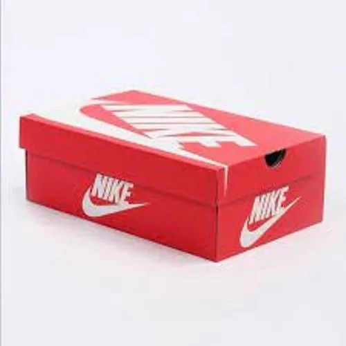 Printed corrugated shoe box